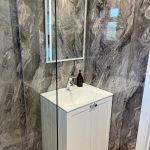 small bathroom sink install