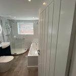 white bathroom install ashford