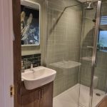 natural tone bathroom install
